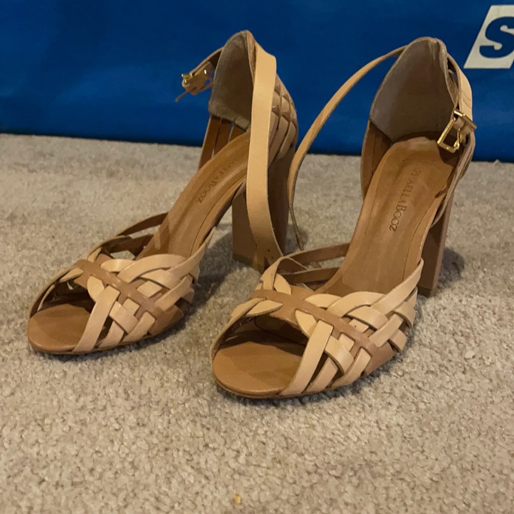 Raphaella Booz beige heeled sandals size 7